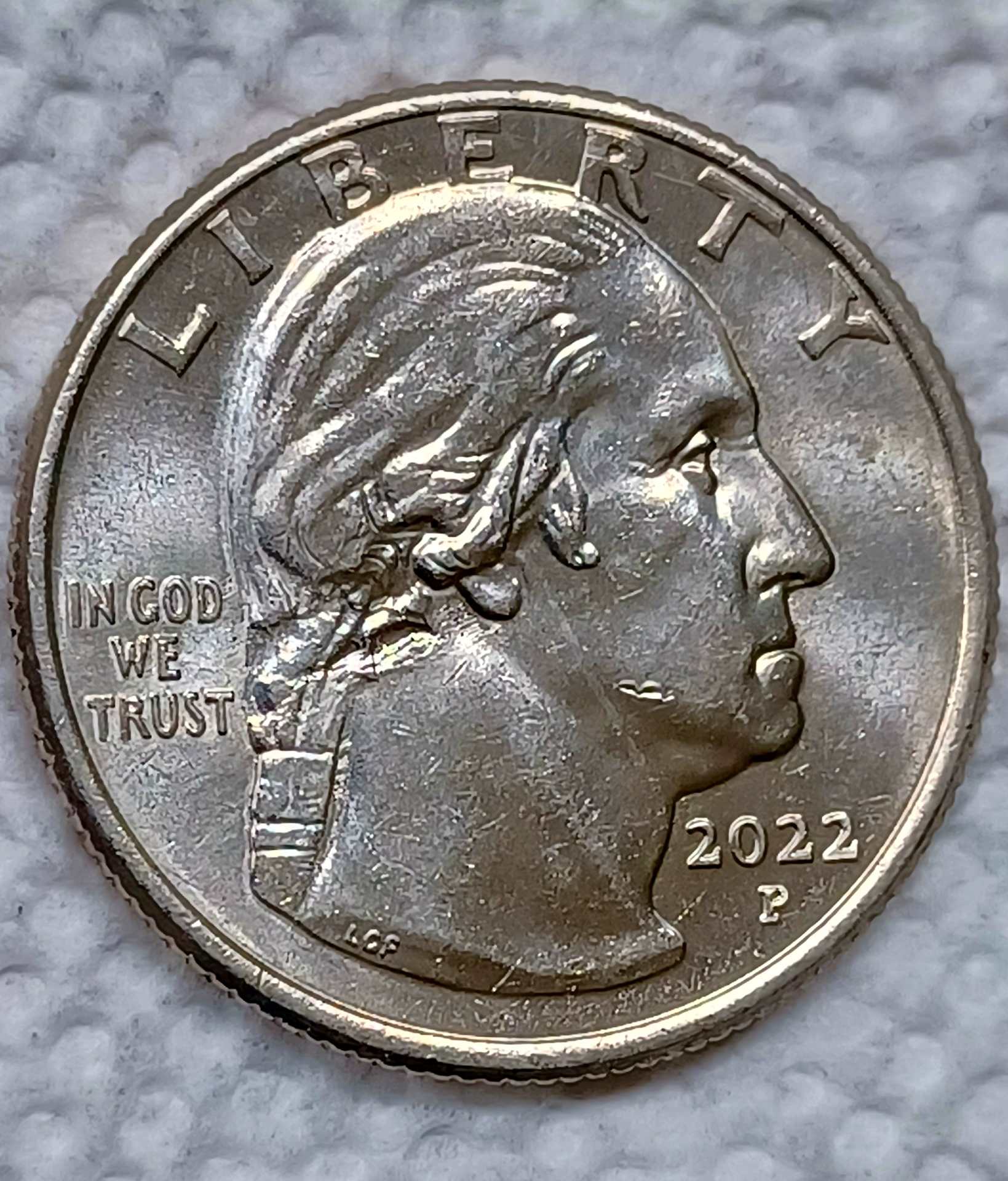 2022-P-Quarter-Maya-Angelou-Lamination-Planchet-Flaw-At-Hair-On-Obverse?